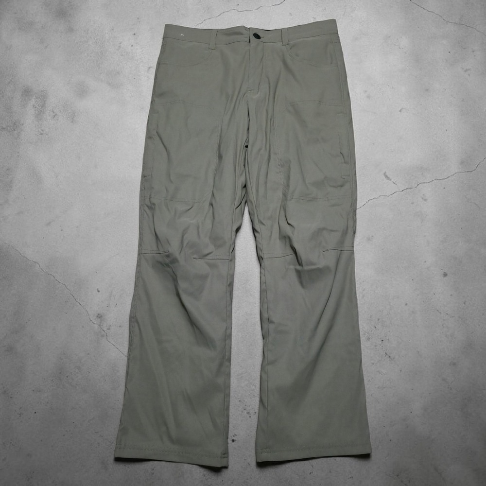 Orvis Mens Fleece Lined Pants Khaki Outdoor Hiking Stretch‎ Camping 32 x 30